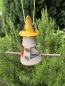 Preview: Vogelfutterturm Keramik, Handgearbeitet