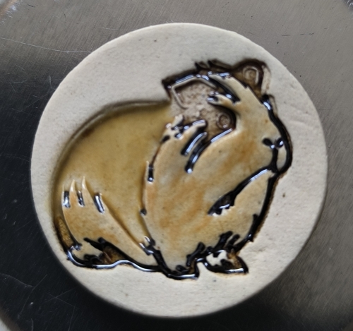 Preview: Magnet Meerschweinchen mit starkem Neodym Magnet in drei Farben