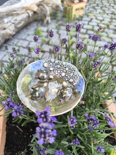 Steck-Insektentränke, Schildkröte - VERKAUFT