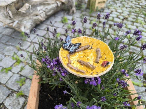 Preview: Steck-Insektentränke, maisgelb - VERKAUFT