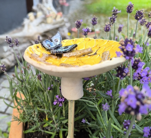 Preview: Steck-Insektentränke, maisgelb - VERKAUFT