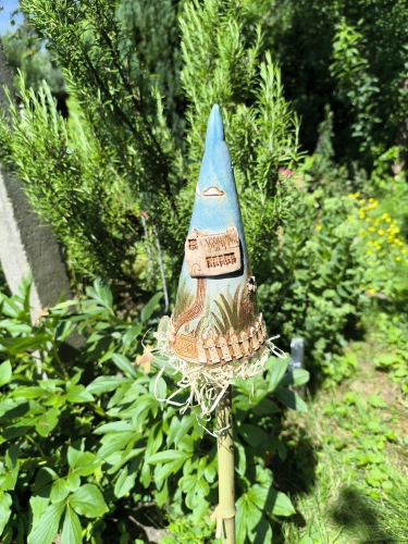 Ohrwurmhaus, Käferzipfel, Insektenhotel, Zaunhocker