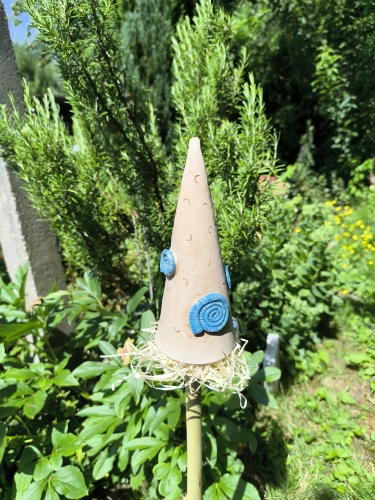 Preview: Ohrwurmhaus, Käferzipfel, Insektenhotel, Zaunhocker , Schnecken