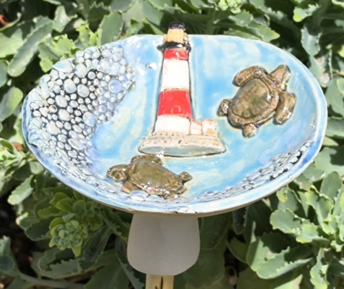 Preview: Steck-Insektentränke, Leuchtturm und Schildkröte - Verkauft (gerne stelle ich sie für dich ein weiteres mal her)
