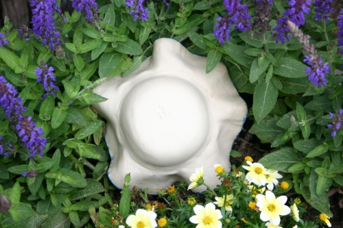 Preview: XL Insektentränke, Türkis gesprenkelt