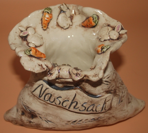 Naschsack aus Keramik (Unikat)