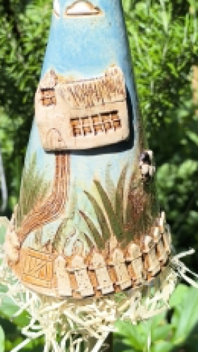 Preview: Ohrwurmhaus, Käferzipfel, Insektenhotel, Zaunhocker