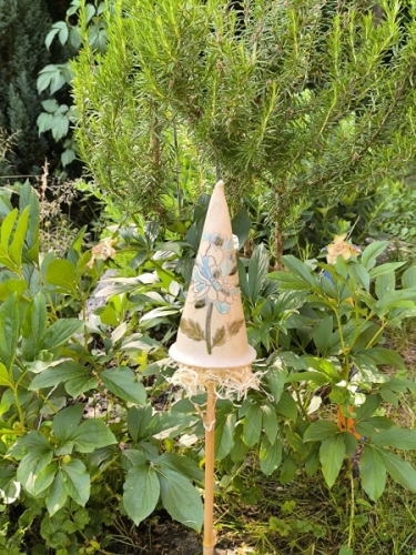 Preview: Käferzipfel, Insektenhotel, Ohrwurmhaus, Zaunhocker