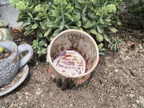 Preview: Mediterraner Blumenübertopf "Toska-H"