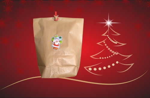 Weihnachtssack zum Befüllen