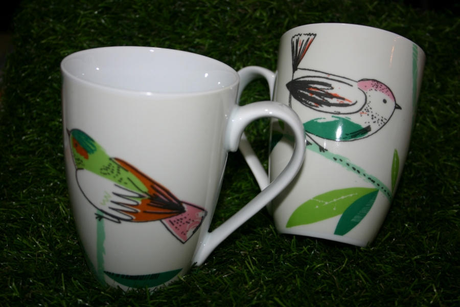 Motiv-Tasse zum Befüllen mit Vogelfutter