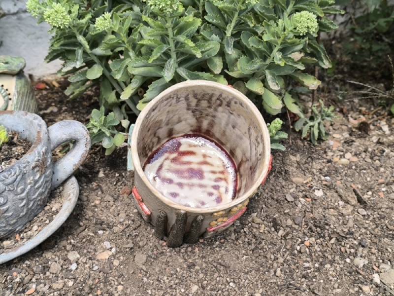 Mediterraner Blumenübertopf "Toska-H"