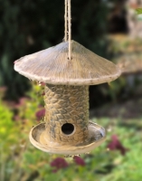 Vogelfuttersäule grün-braunA